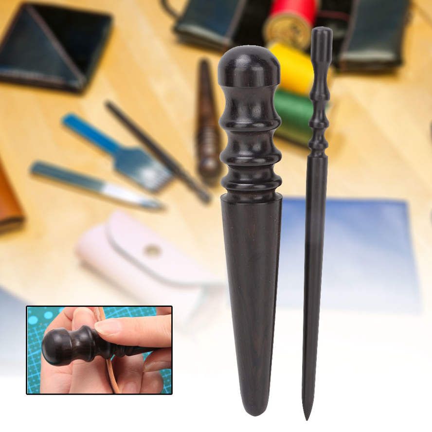 2pcs Leather Wood Edge Slicker Multi-Size Burnisher Craft DIY FILN