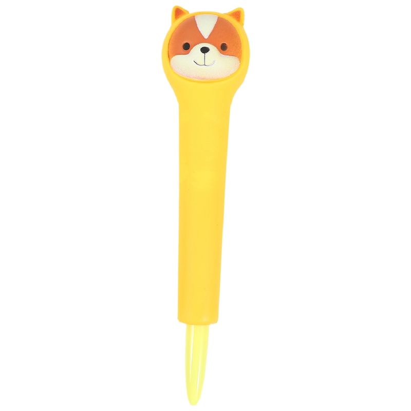 10 Pieces Cartoon Gel Pen Cute 0.5 mm Squeeze Pen Stationery School Writing Supplies Decompression Decompression Pen