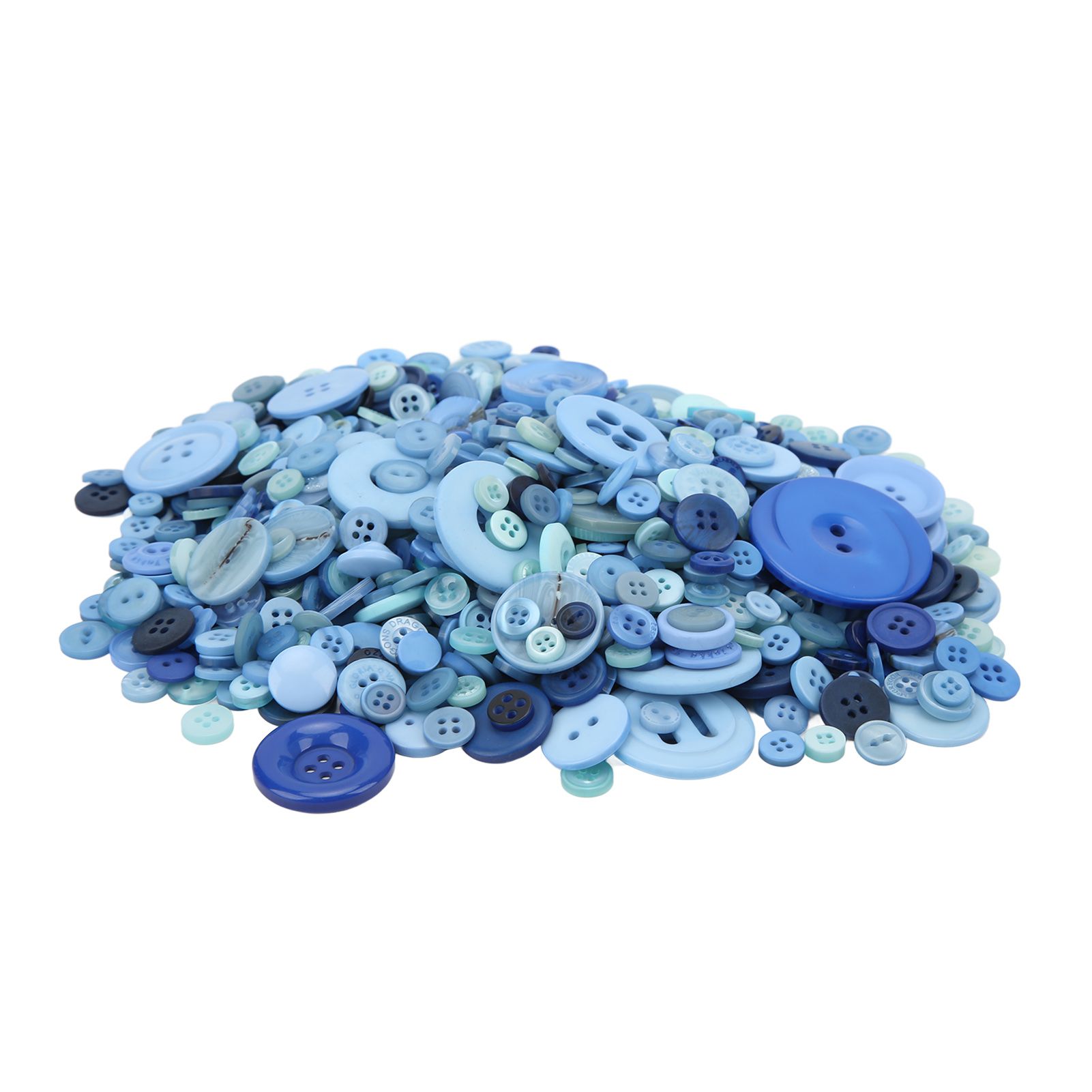Craft Buttons Blue Color Multiple Sizes For DIY Project