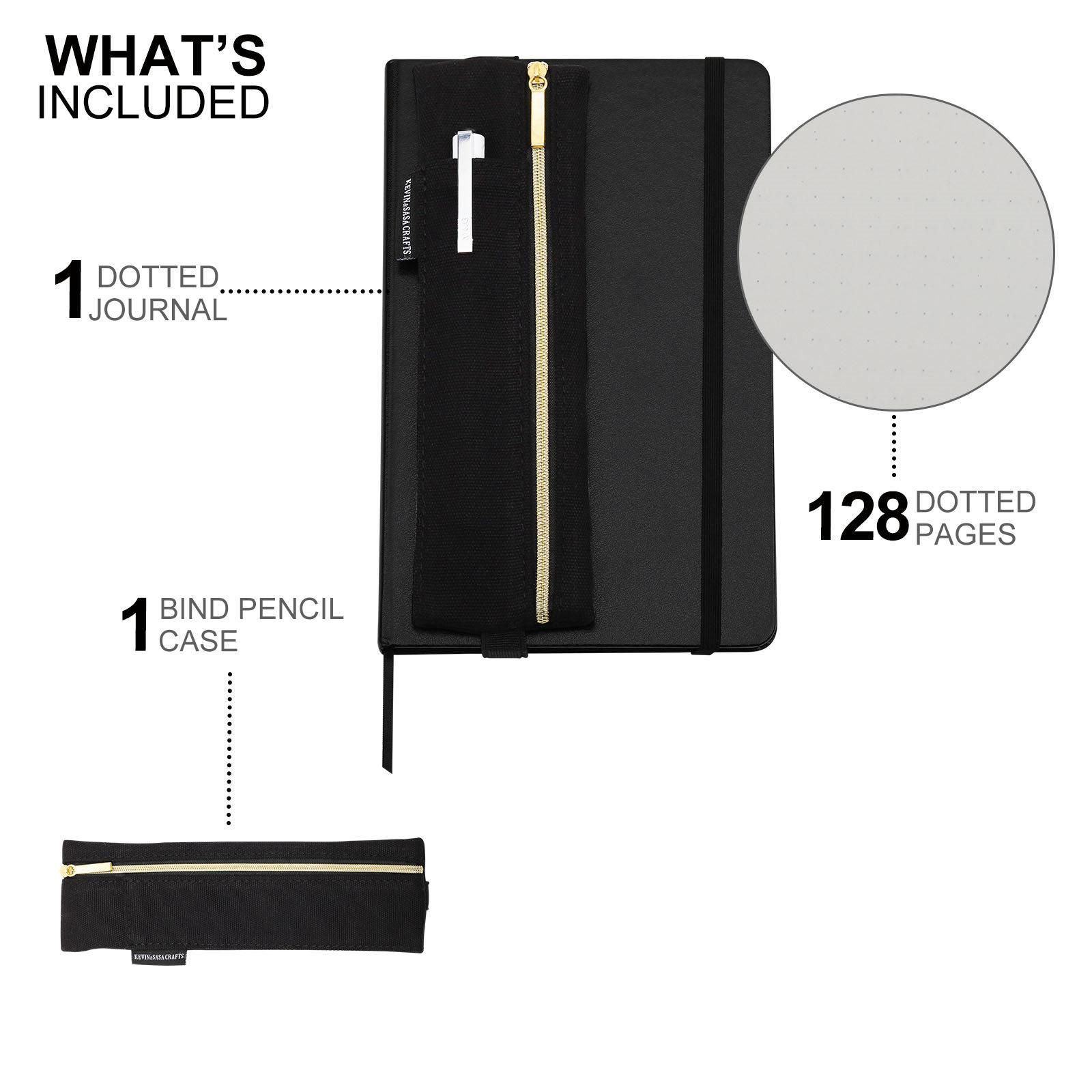 Premium Dotted Notebook Set  128 Pages Gift Journal Set Stationery School Supplies Office Tools Presented By Kevin&Sasa Crafts