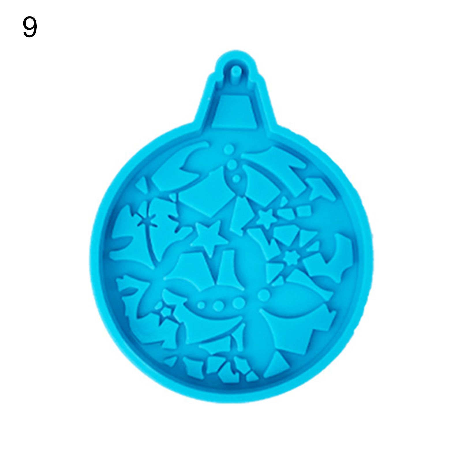 Resin Craft Mold BPA Free Christmas Ornaments Keychain Pendant Mold