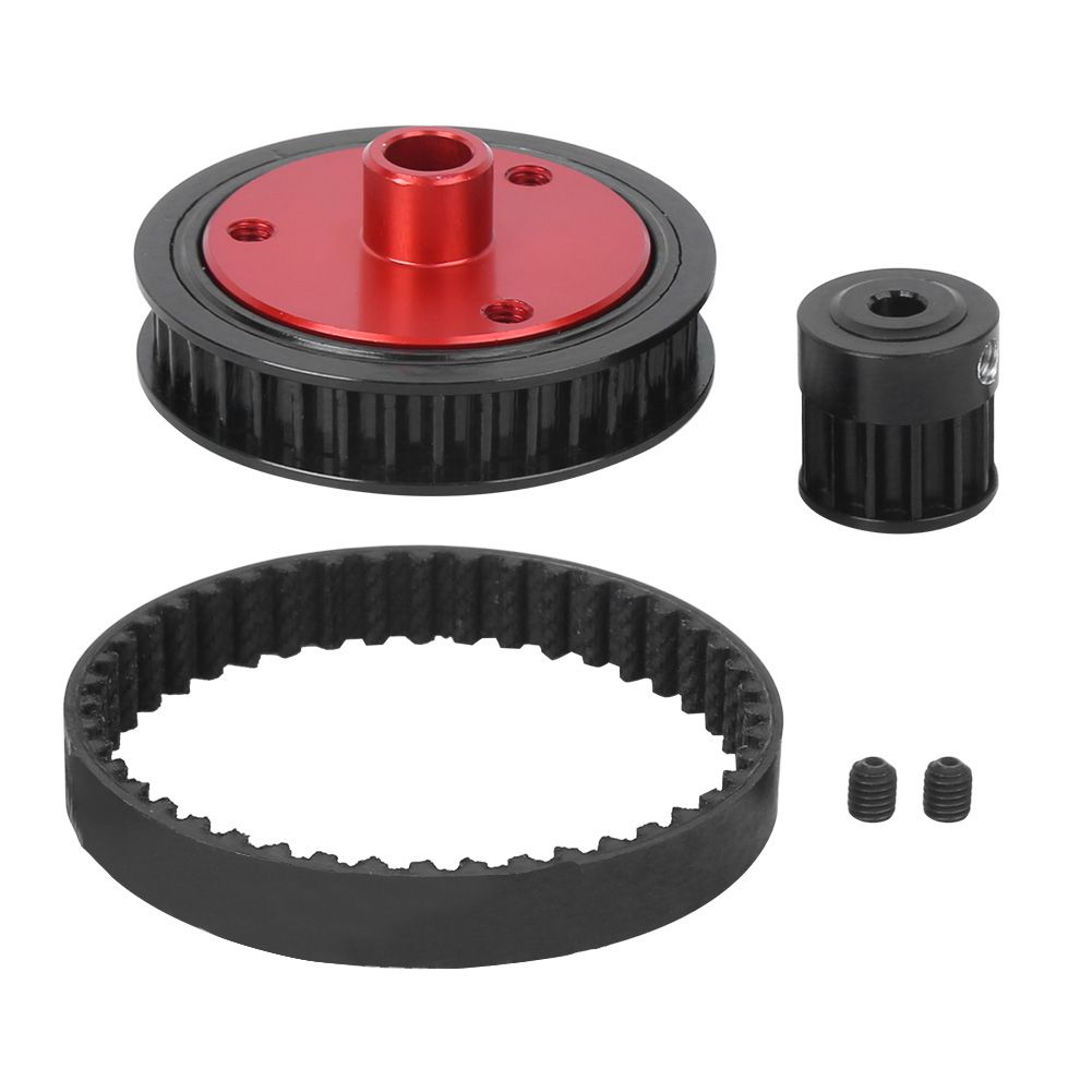 RC Car Gear Rubber Belt Gearbox Modified Combination Fit for Axial SCX10 Model
