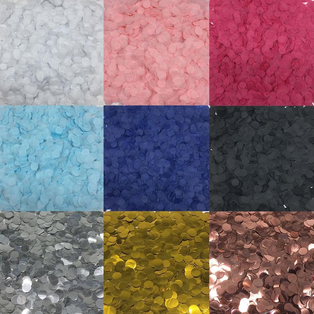 1cm 10g/bag Mixed Colors Confetti Round Tissue Wedding Christmas Confetti Dot Filling Balloons Engagement Birthday Party Decoration