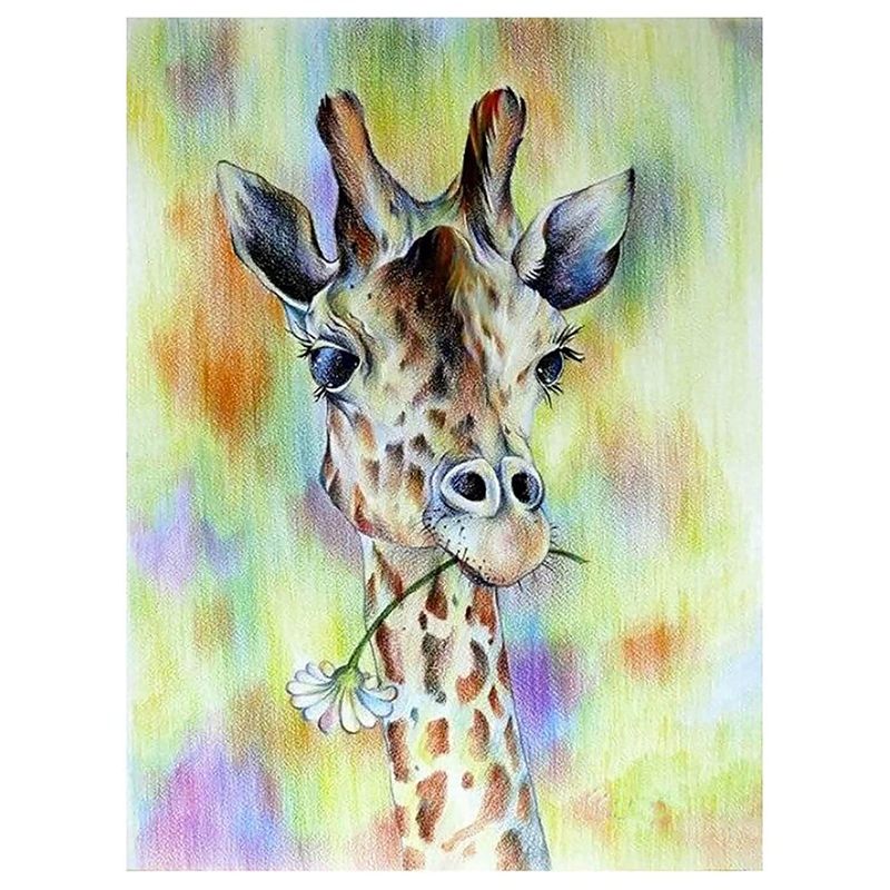 DIY Diamond Painting Full Drill Rhinestone Embroidery for Diamond Painting Kit Paint with Diamonds Giraffe and Flower