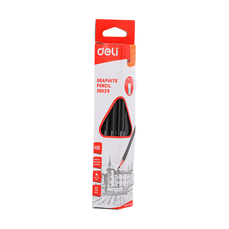 Deli E38029 Black Pencil HB