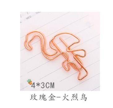 10 pcs/lot Coforful Flamingo Bookmark for book markers Cute metal Paper Clip School Office Supply Escolar Gift Stationery