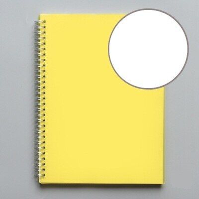 A5 Colored PP Cover Dot/Grid/Blank/Line Coil Sketchbook Notebook For Painting Drawing Kids