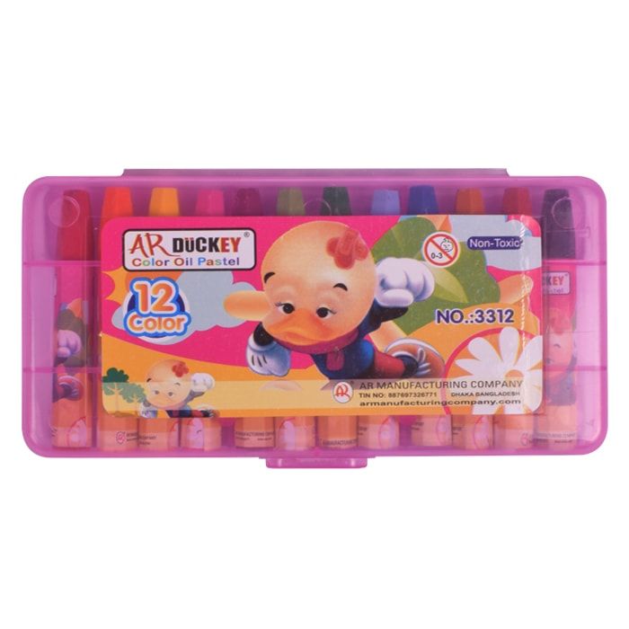 Duckey Oil Pastels Color - 12Pcs