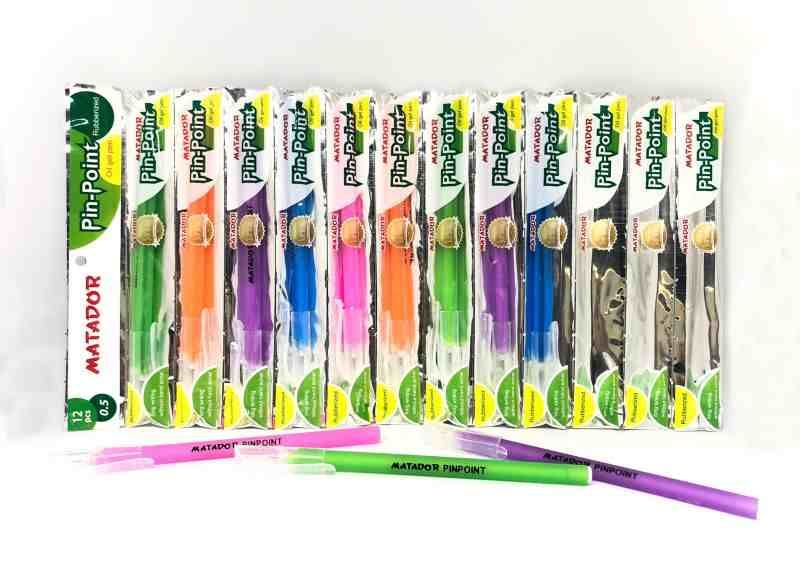 Matador Pin Point Pen - 12 Pcs