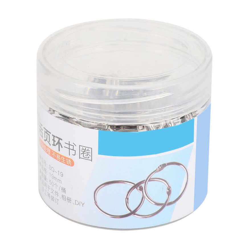 Ring Binder Tinplate Book Loose Leaf Opening Circle Hoops for Scrapbook Album Stationery Supplies