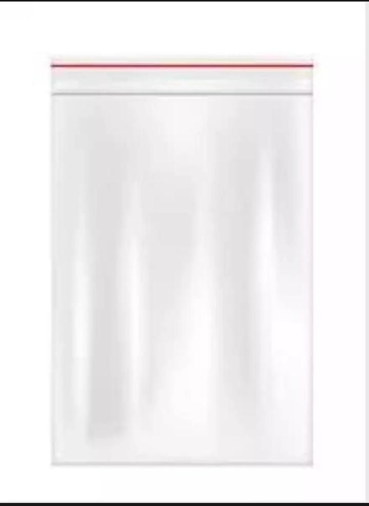 Pack of 2 Zipper Lock Plastic Packet 5 * 6inch