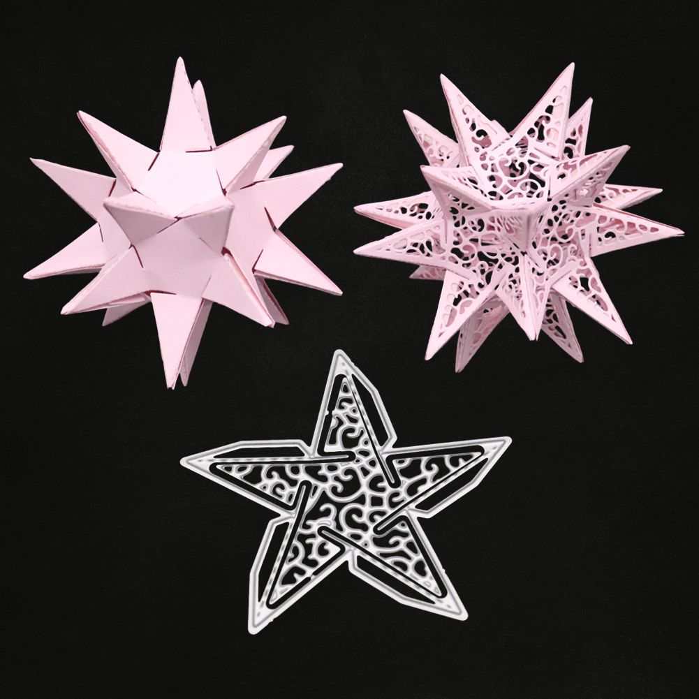 Pentagram DIY Metal Cutting Dies Stencil Scrapbooking Album Paper Cards Template