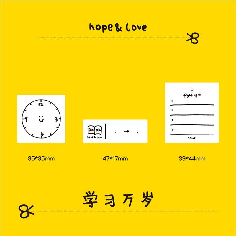 3pcs/set Vintage Take Life Seriously Series Record sponge clear stamp for scrapbooking album DIY craft decoration rubber stamp