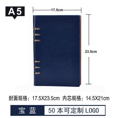 HOT Notebook Paper A4 A5 A6 B5 Travelers Business Office High - End Notebook Leather Travel Diary Stationery School Supplies