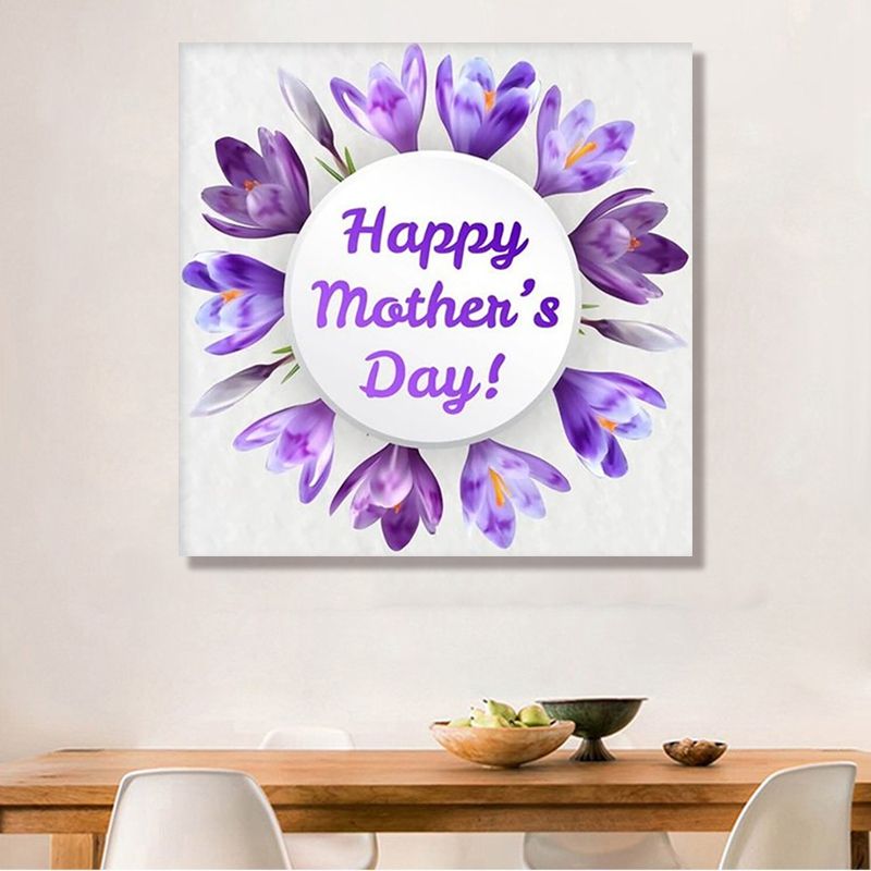 DIY Diamond Painting Kit Round Full Drill Embroidery Cross Stitch Arts Craft Canvas for Mother's Day Gift Decor