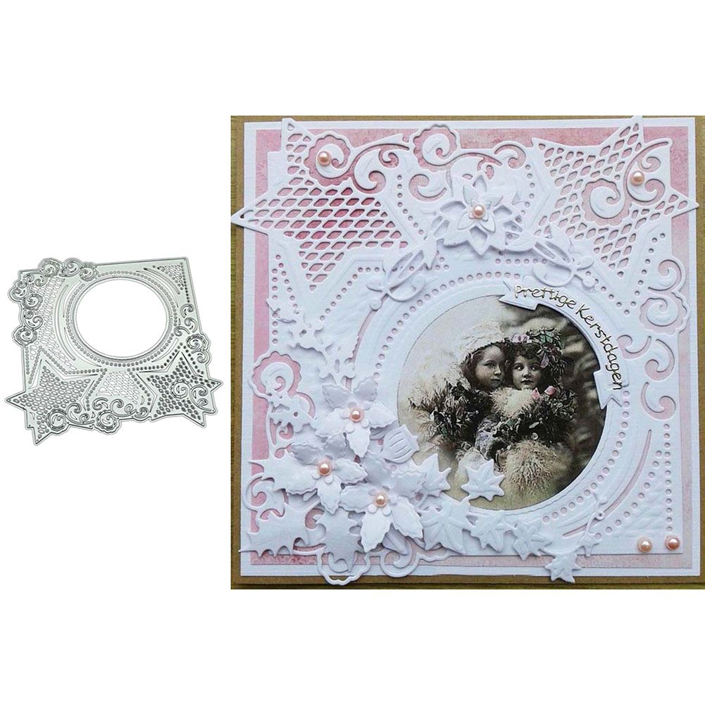 Star Circle Frame Metal Cutting Dies DIY Scrapbook