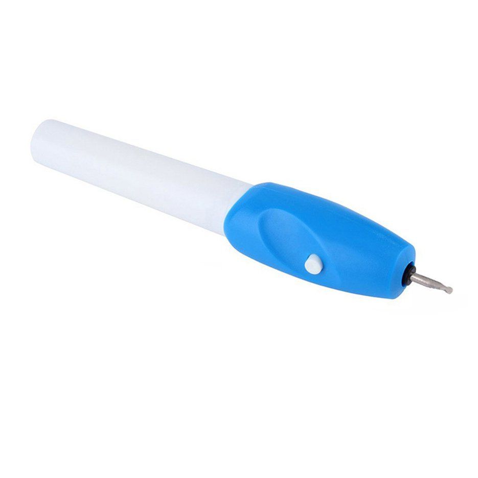 Mini Engraving Pen Electric Carving Pen Machine Graver Tool Engraver-blue+white