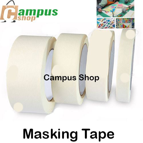 Masking Tape 0.5inche 3pcs , 1inche 2pc , 1.5inche 1pc , 2 inche 1pc