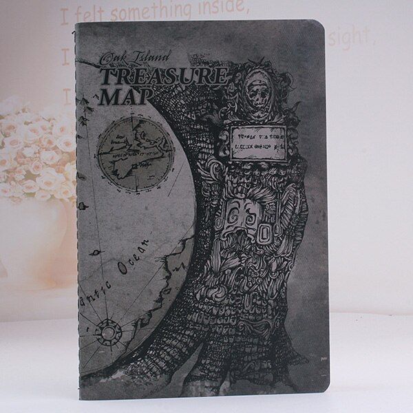 1PC 32k Vintage treasure map Notebook 80 Pages School diary note books Planner stationery Office zakka supplies (ss-1699)
