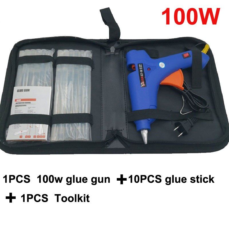 12PCS 20W/60W/80W/100W Hot Glue Gun 7mm 11mm ToolKit Tools for Home Professional Deco Handgun With Bullets Melt Adhesive Workpro