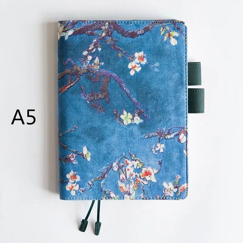 Sharkbang A5 A6 Van Gogh Fabric Cover Refillable Notebook And Journals Planner Hardcover Bullet Agenda School Sationery Gift(null)