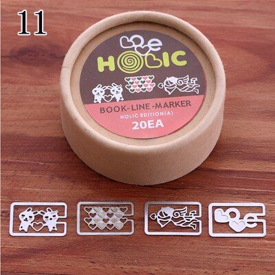 20 pcs/lot Mini Cute Metal Bookmark Set Kawaii Animal Car Bike Doll Beatles Plated Sliver Clips Bookmarks Stationery School