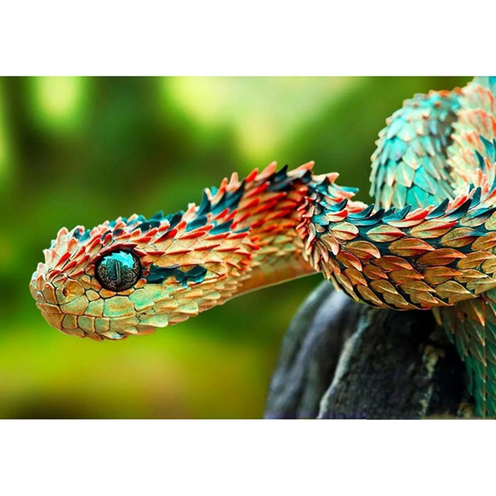 Round Drill 5D DIY Diamond Painting "Animal Snake" Embroidery Cross Stitch 5D Home Decor