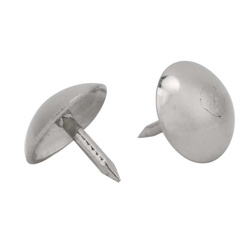 Installation Accessories 150Pcs Upholstery Nail Iron Round Head Silvery White Sofa Craft Fastener 9mm