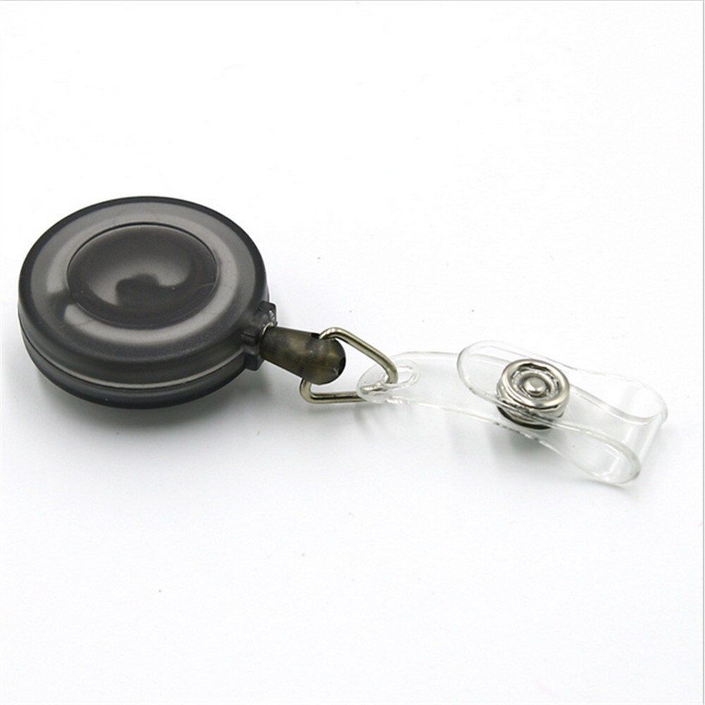 New Matte material Retractable Pull Badge ID Lanyard Name Tag Card Badge Holder Reels Key Ring Chain Clips School student office