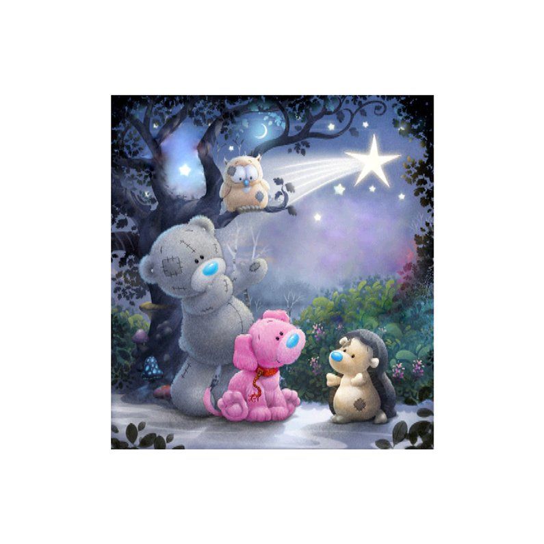 DIY 5D Diamond Bear Shining Drill Painting Embroidery Cross Stitch Decor Craft