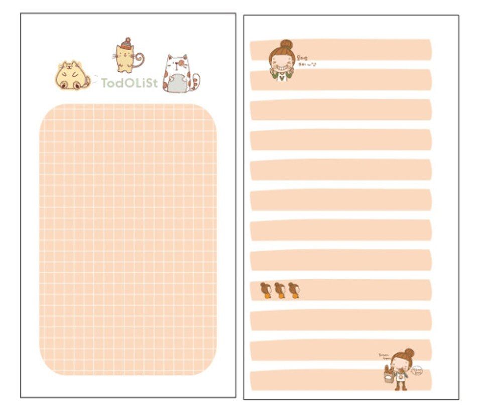 A5 A6 Six hole heart hand account page looseleaf notebook adapter for the core  cartoon color Lattice Blank Inside inside page
