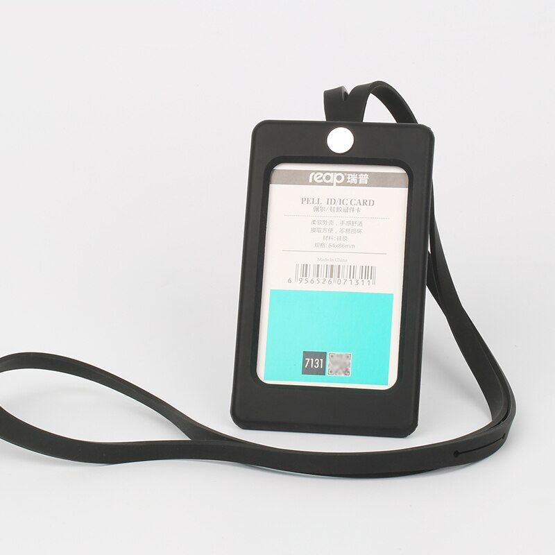 Fashion Silicone Id Card Holder Soft Badge Hospital Employee Work Creative Badge(Standard size)
