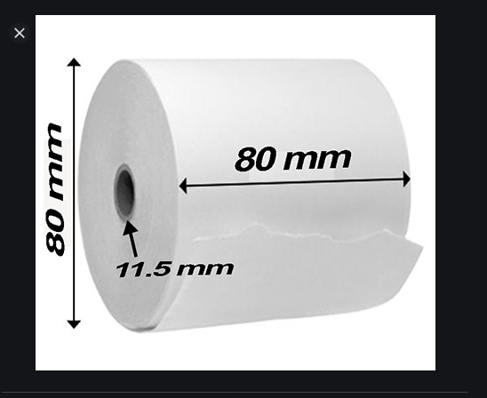 Pos Paper Roll 80mm x 80 mm 1 Box 50 pcs paper roll