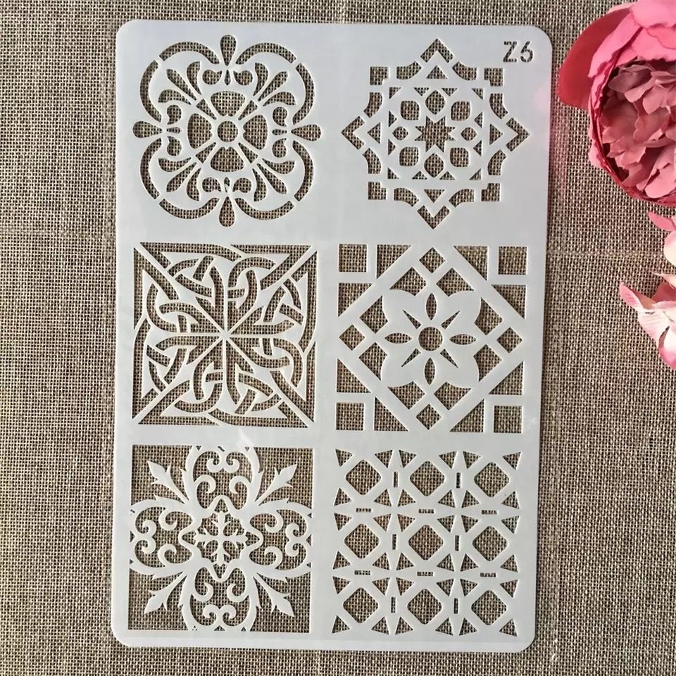 Stencil for Wall & Fashion Painting Template.