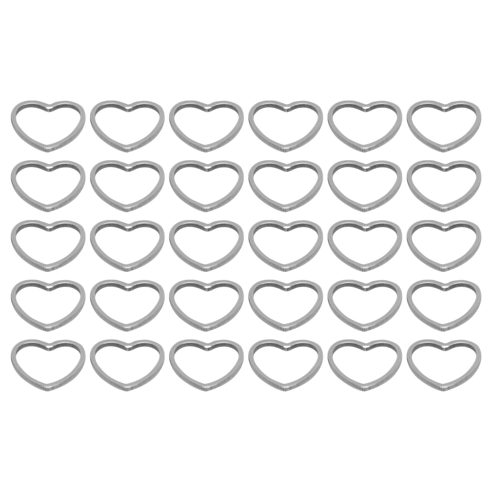 Wall Stickers For Kids Rooms Paper Pendants Stainless Steel Hollow Heart‑Shaped