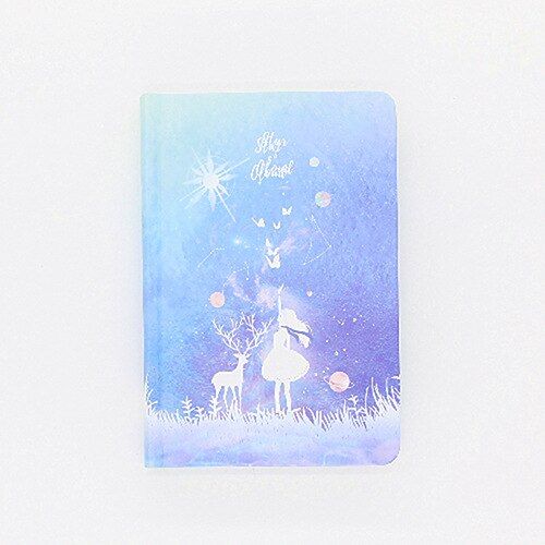 JUGAL Star Hardcover Sketchbook Notepad Diary Drawing A5 Creative Student Colorful Inner Page Illustration Notebook Gift