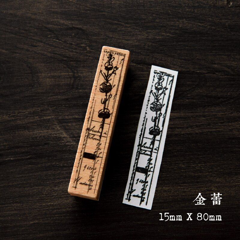 Music Garden Background decoration stamp Flower wooden rubber stamps for scrapbooking stationery DIY craft standard stamp