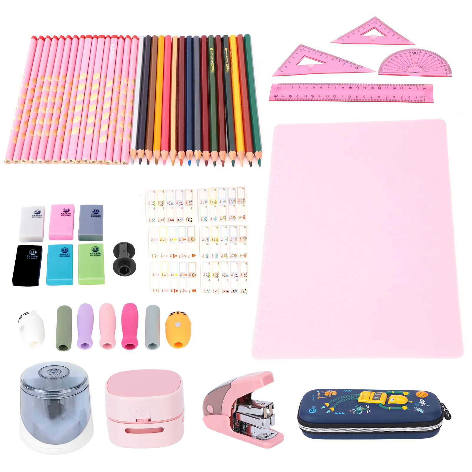 Stationary Supplies 61pcs Stationery Set for School Adults Office Students Kids Home
