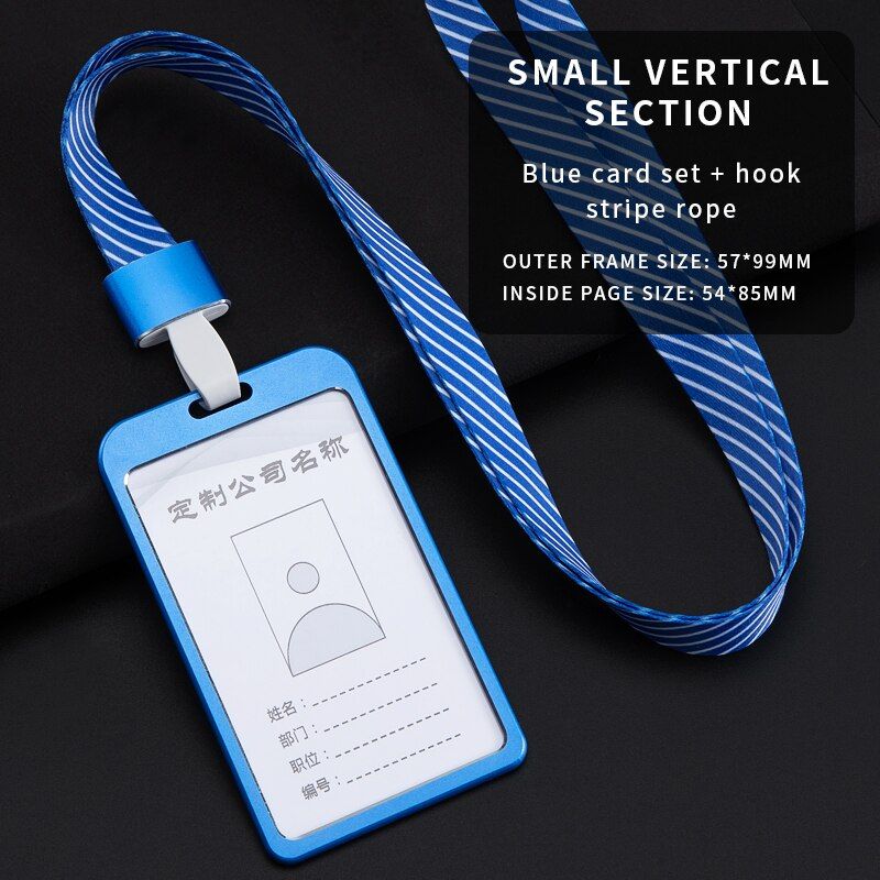 Cheap Aluminium Alloy bus Card Holder Employee student Name ID Card Cover Metal Work Certificate Identity Badge ID Business Case