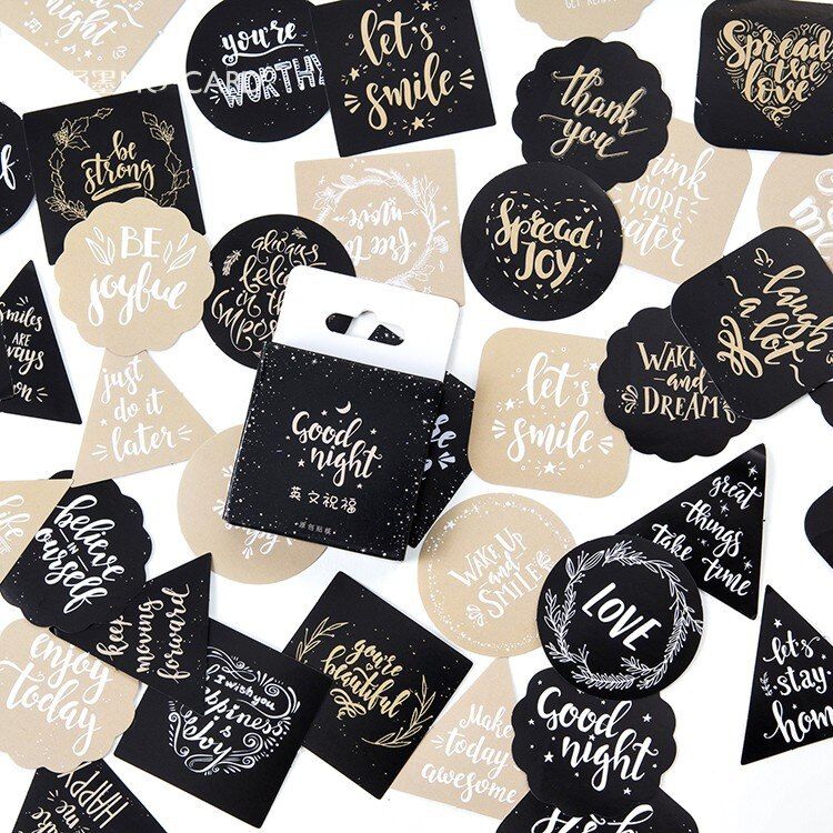 40pcs/pack Beauty Totem Diary Stickers Pack Posted It Cutie Planner Scrapbooking Bookmarks Office Supplies