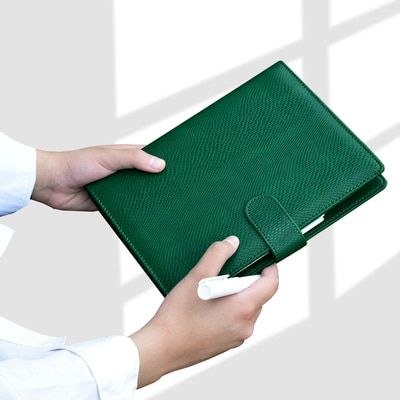Business Folder Office School Notebook Journal Spiral Ring Binder Planner Notebook A5 A6 Leather Agenda Schedule Notebook(null)