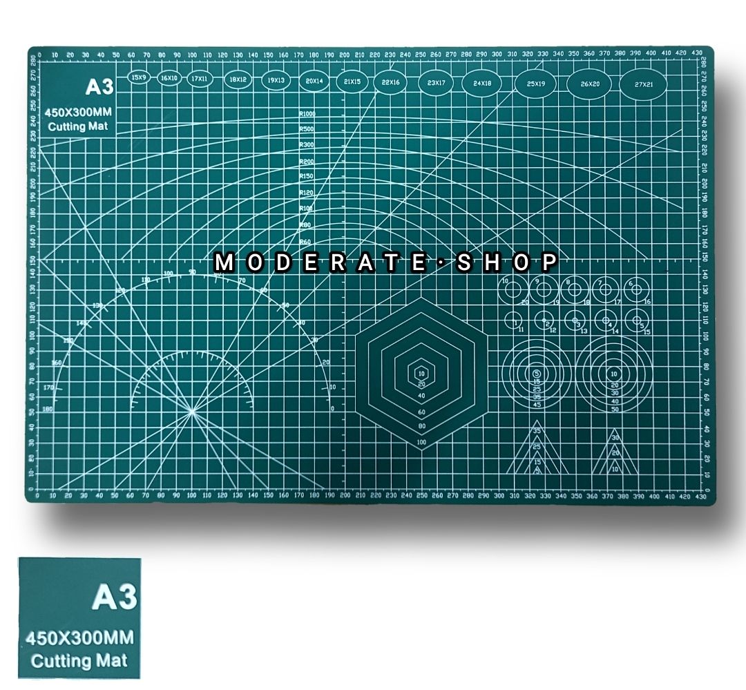 Cutting Mat Double-sided Non Slip Printed Grid Quality Cutting craft Board 400mmx300mm(18"x12") A3 Size