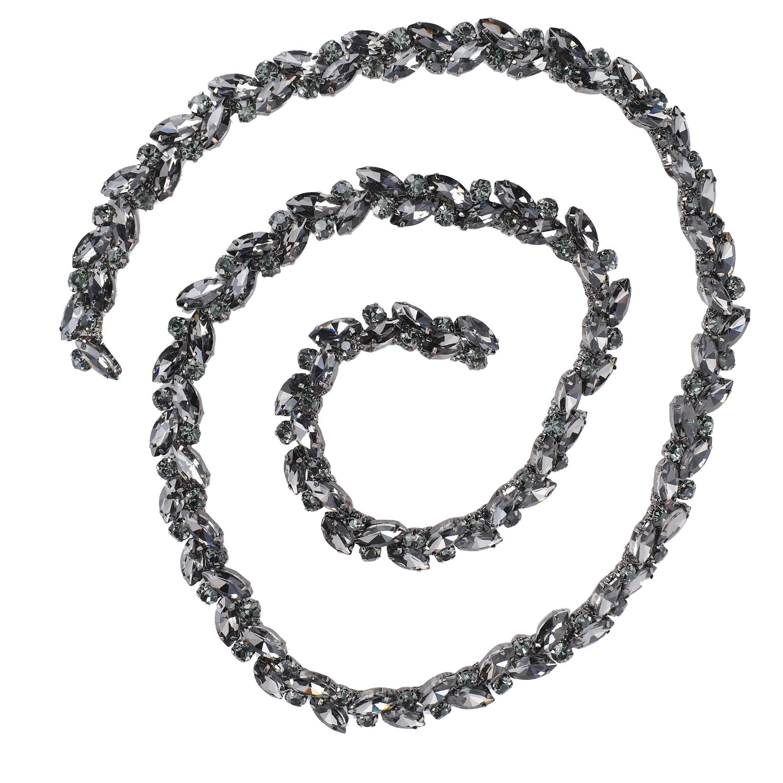Horse Eye Shape High‑definition Translucent Crystal Chain for Jewelry Making DIY Shoelace Clothing Decoration Accessories