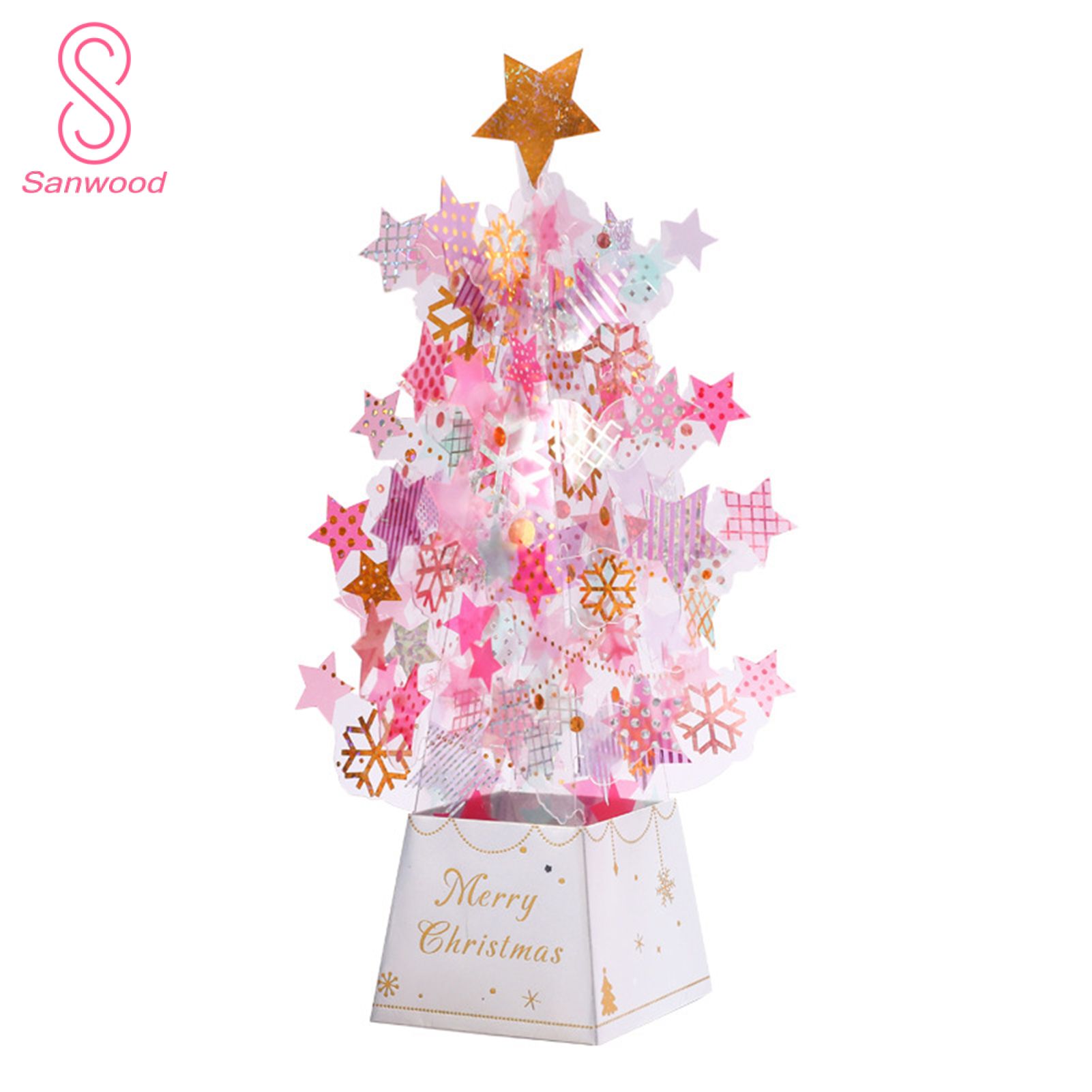 Greeting Card Stars Pattern Stable Base Greeting Card