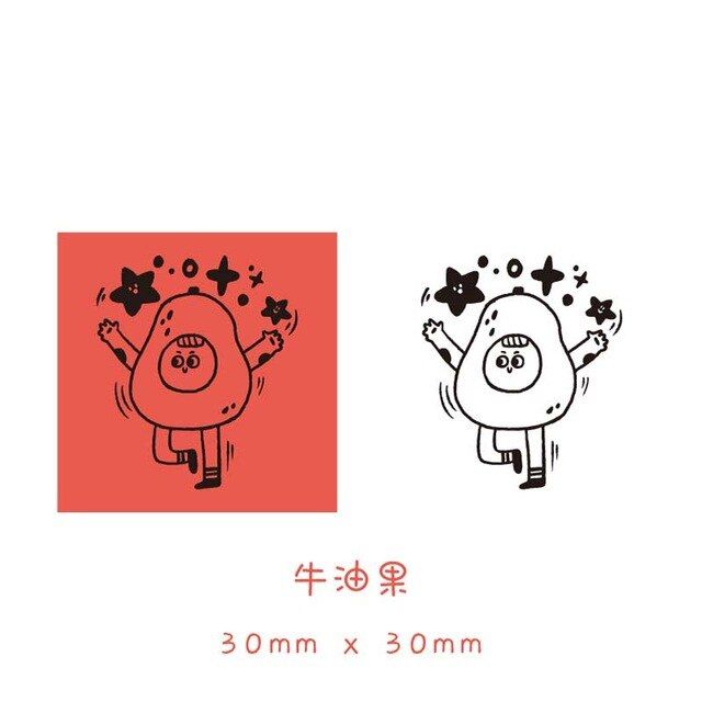 Cartoon serise Decoration Stamp Wooden Rubber Stamps For Letters Diary Craft Scrapbooking Stationery Standard Stamp