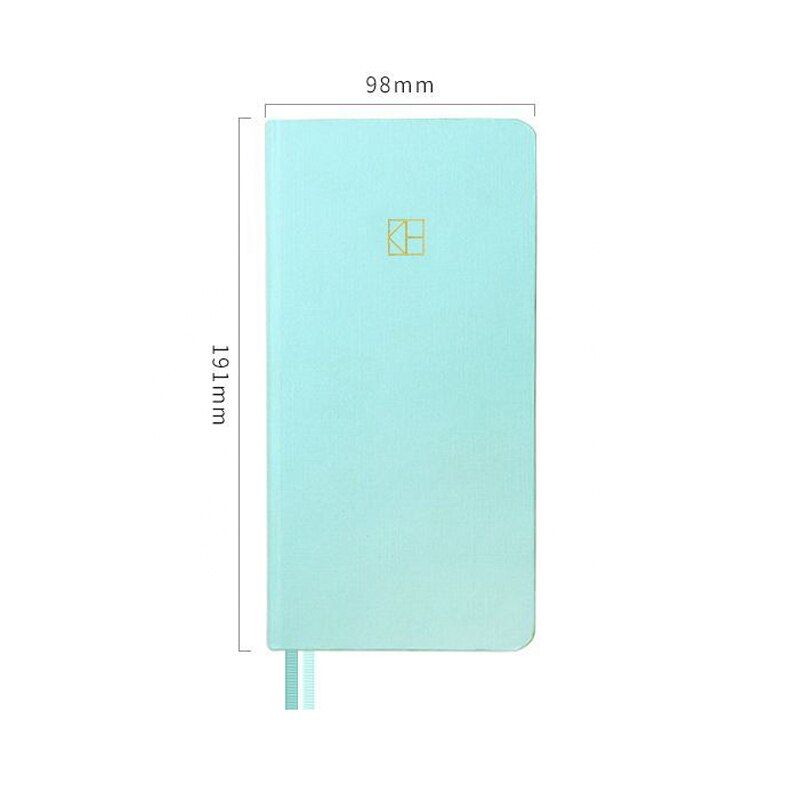 Pure Color Pocket Weekly Planner Notebook 88 Sheets 19.1*9.8cm DIY Weekly Plan Diary Book Gift School Office Stationery
