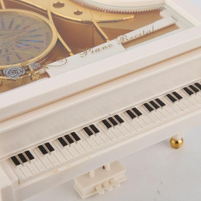 Piano Shape Ballet Dancing rl Music Box Home Ornament Jewelry Kids s ft