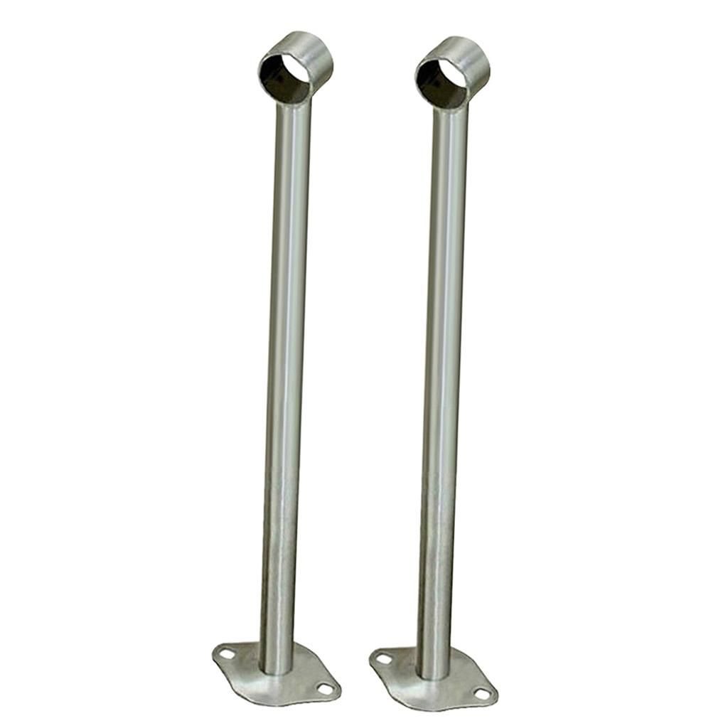 【BestGO】2pcs Wardrobe Pipe Lever Rod Holder Socket Closet Lever Support Rod Brackets