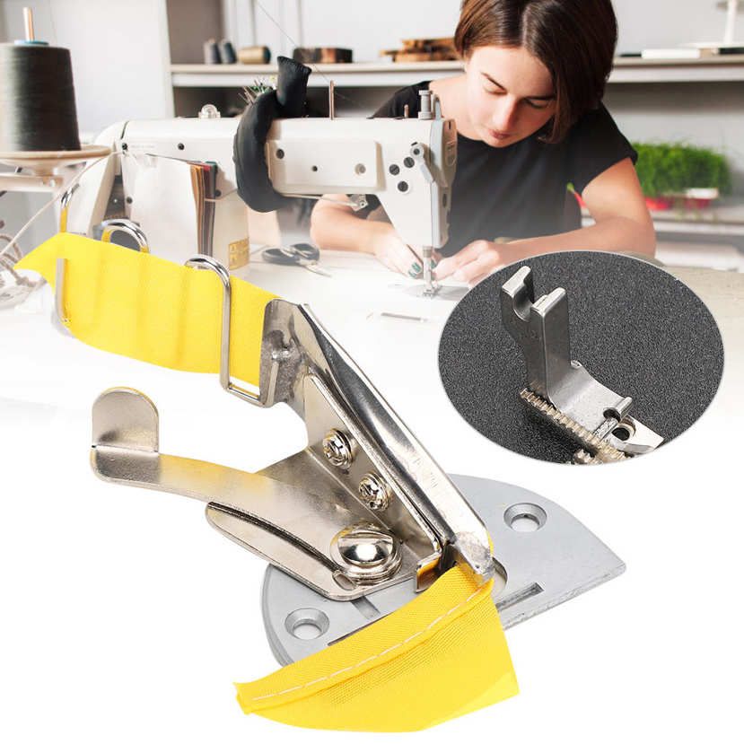 Sewing Machine Folder Binder Double Lockstitch Industrial Binding Attachment Accessories