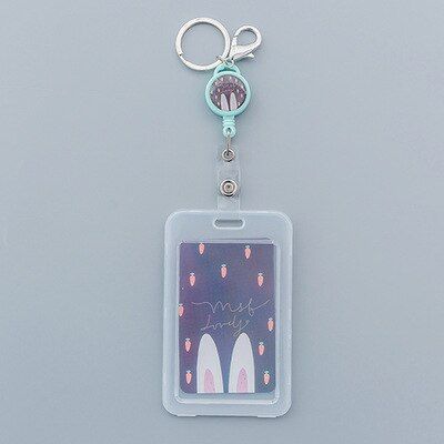 Creative Cartoon Retractable Badge Holder Cute Nurse  Exhibition Pull Key ID Name Card Badge Reel School Office Supplies